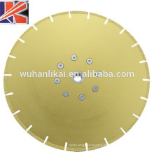 180 230 fast cuutting and long life vacuum brazed diamond Saw Blade with flange for stone